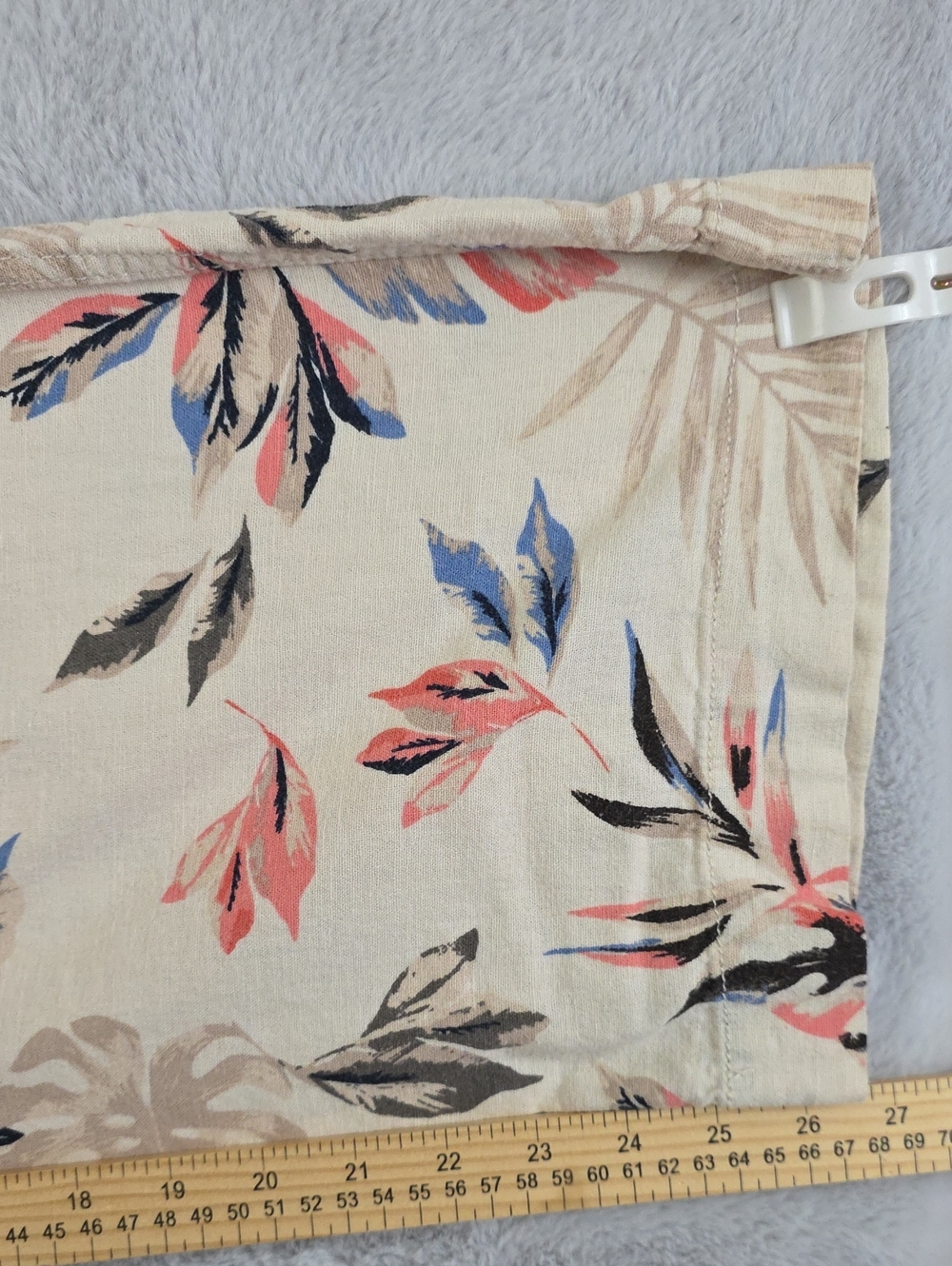 Briggs Linen Blend Tropical Print Wide Leg Pants Women's Medium Pull On Beach - Picture 9 of 9